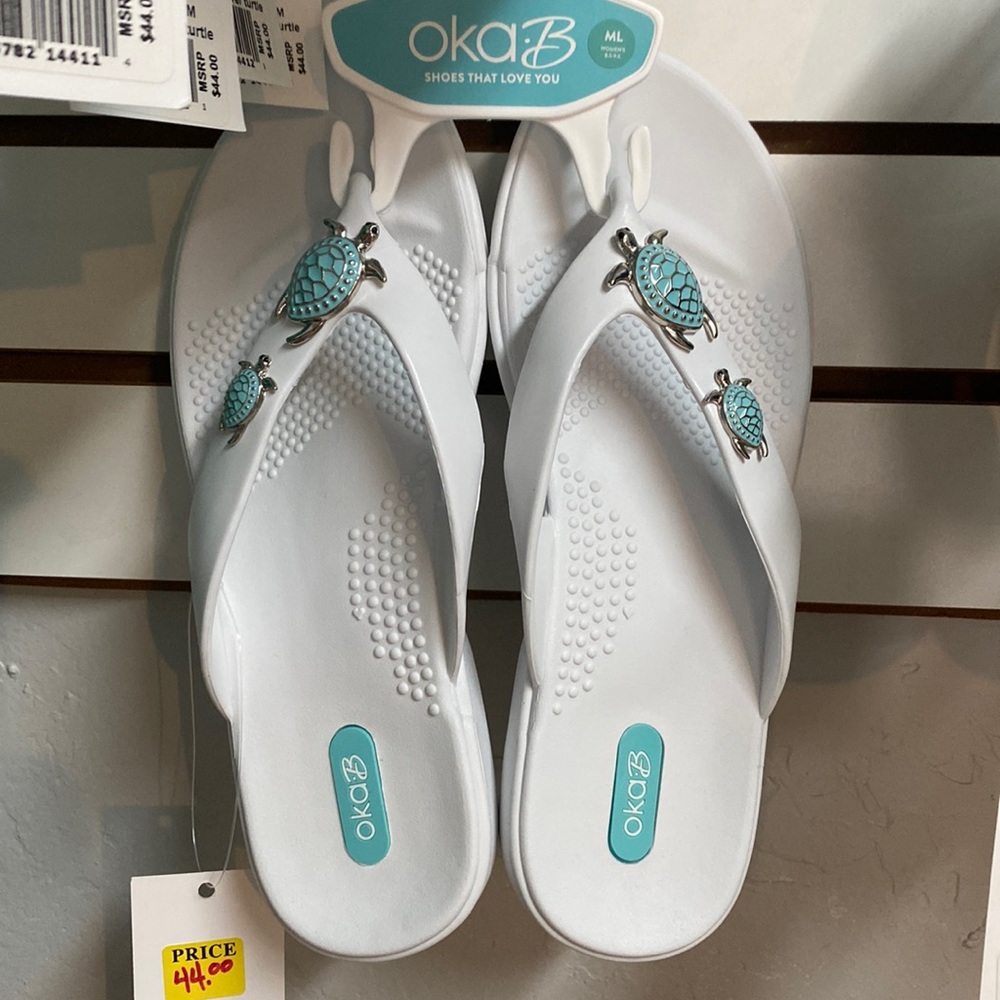 Oka B Theresa Salt light blue and Silver Turtle
